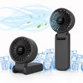 Foldable Handheld Turbo Fan with Digital Display