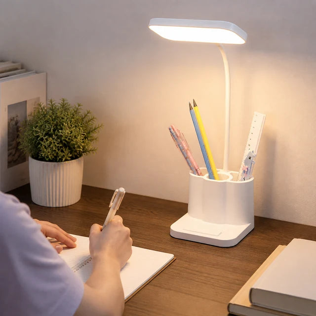 Touch Control LED Desk Lamp with Pen Holder