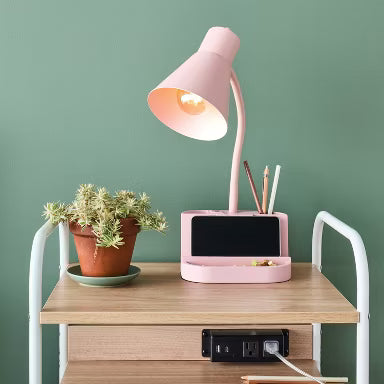 Adjustable Gooseneck Task Lamp with Charging Port